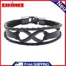 Leather Braided Retro Ethnic Woven Charm Women Men Bangles Jewelry Gift Bracelet