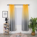 1x2.7m Gradient Tulle Curtain for Living Room Sheer Drapes Hotel Home Decorat