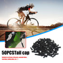 50pcs Bike Cable End Caps Aluminum Alloy Brake Shifter Cable Tips (Black) Newly