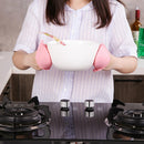 2pcs Silicone Anti-Slip Oven Gloves Heat Resistant Kitchen Cooking Baking Glove