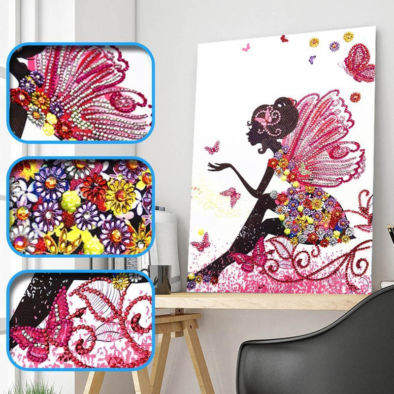 DIY Special-shaped Drills 5D Diamond Girl Painting Cross Stitch (r8043)