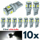 5SMD Light Bulbs 12V License Plate Light Dome Map Car LED Reading Bulbs T10 W5W