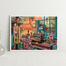 Sewing Machine Paint By Numbers DIY Frameless Picture On Canvas Craft Kit Newly