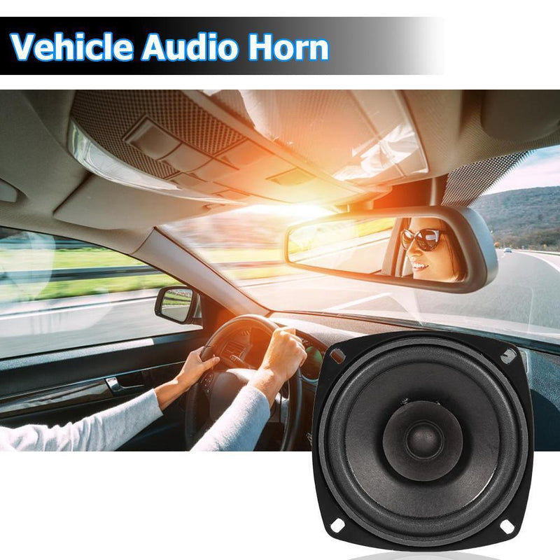 TS-401 300W Coaxial Speaker Vehicle Indoor Audio Stereo Speaker Black Universal