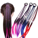 Hair Extension Colorful Rubber Bands Wig Ponytail Headband Hair Ornament
