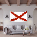 3x5ft Cross Burgundy Bunting Flag for Yard Garden Festival Party Decorations