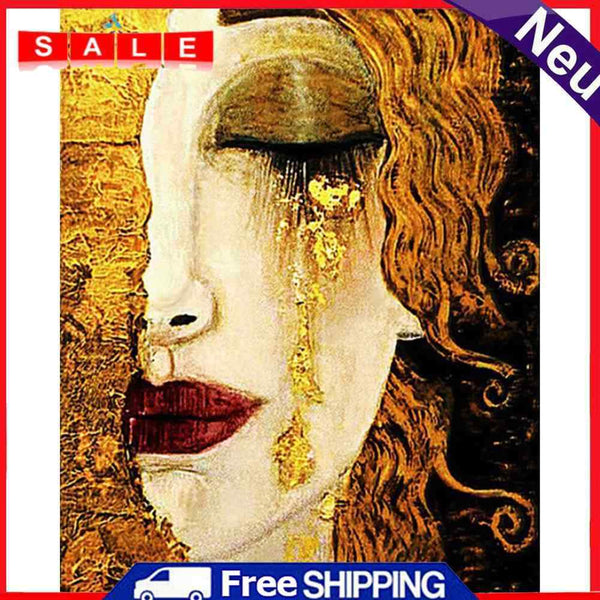 Golden Tears Oil Paint By Numbers Kits DIY Craft Coloring Drawing Home Decor