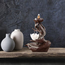 Buddha Lotus Backflow Incense Holder Incense Burner Candle Stick Holder Decor