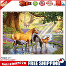 5D Horses River Diamond Painting Embroidery DIY Cross Stitch Home Decorate