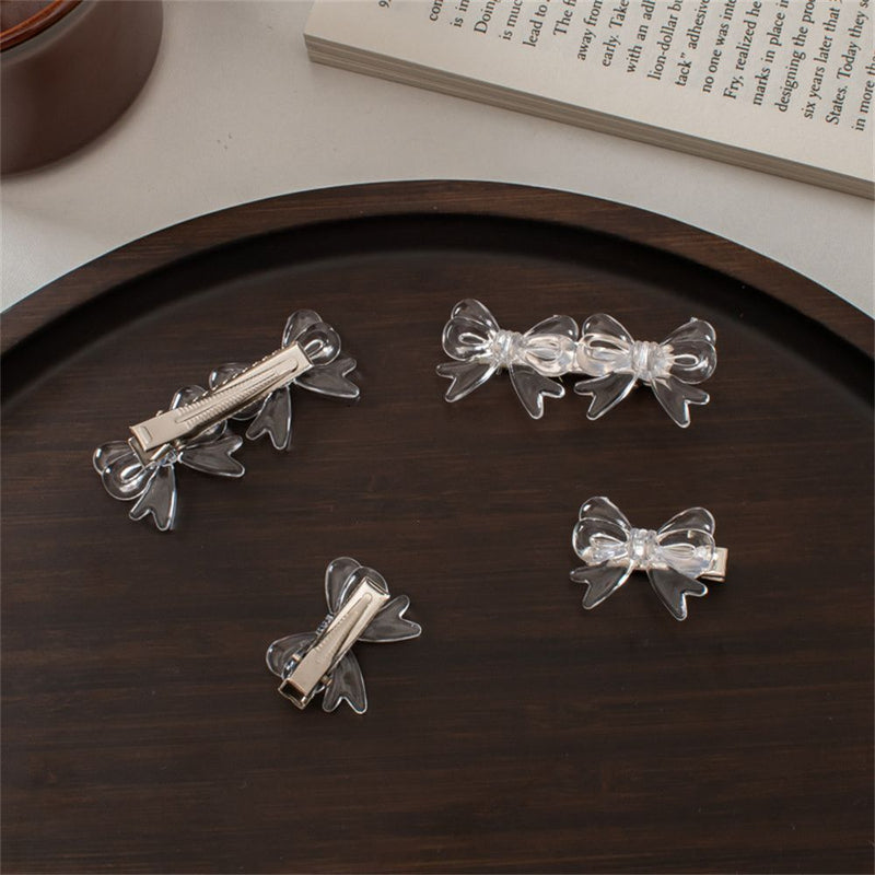 Women Girl Hair Accessories Small Bow Cute Hair Claw Hair Clip Bangs Hairpins