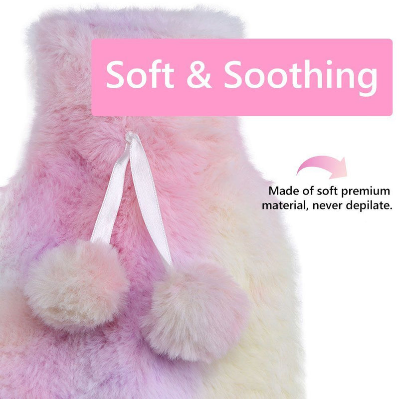 Warmies Hot Water Bottle Hot Water Bag with Soft Removable Cover Extra Long