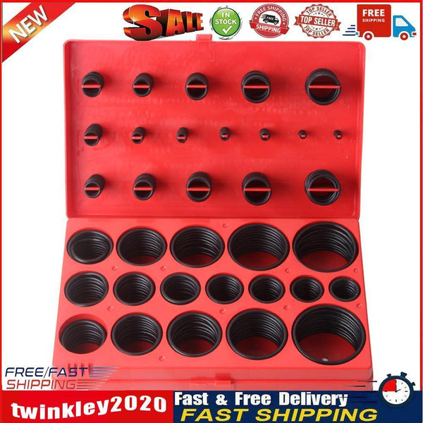 419pcs O Ring Rubber Gasket Seal Universal Washer Assortment Set R01-R32 Newly