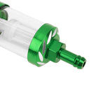 8mm CNC Aluminum Gas Fuel Oil Filter for ATV Dirt Pit Bike Motocross(Green)