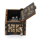 You Are My Sunshine Wooden Carved Hand Cranked Music Box Ornaments (Black)