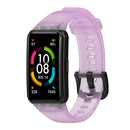 Watch Strap for HUAWEI HONOR Band 6 TPU Wristband Replacement Belt (Purple)