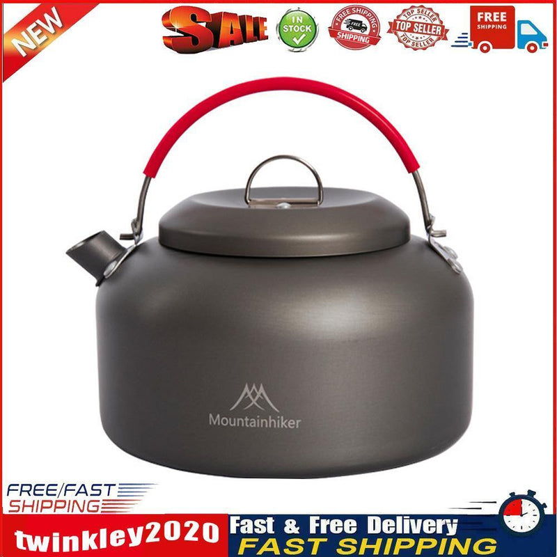 Outdoor Camping Water Kettle Stainless Steel Hiking Picnic Cookware Teapot Newly