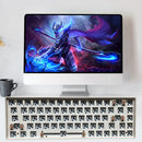 Hot Swap Keyboard Kit Bluetooth-compatible with 72pcs Red Shafts (White)