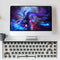 Hot Swap Keyboard Kit Bluetooth-compatible with 72pcs Red Shafts (White)