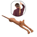 Wood Cat Relieves Itching on Back Portable Massager Backslap Back Scratcher