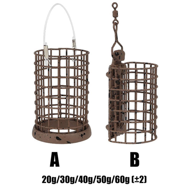 Fishing Distance Bait Lure Cage Feeder for Carp Basket Tackle Tool (Style A 40g)