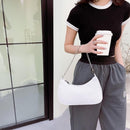 Fashion Women Purse Handbag Solid Color Nylon Underarm Pouch Chain Shoulder Bags