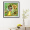 #A 5D DIY Diamond Painting Flower Girl Special-shaped Partial Drill Mosaic Wall