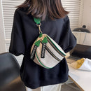 Women Crossbody Shoulder Bags Large Capacity Zip Fanny Pouch Saddle Handbags