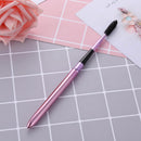 Foldable Makeup Eyelash Eyebrow Mascara Comb Pen Brush Applicator (Purple)