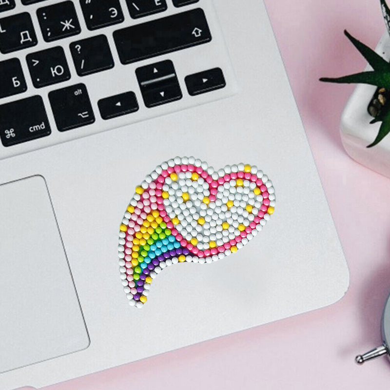 1 Set Mosaic Fridge Stickers Round Diamond Painting Stickers Craft Cup Deca