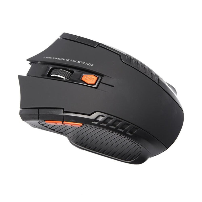 2.4GHz Wireless Optical Mouse 2400DPI 6 Button USB Optical Gaming Mouse for Ga
