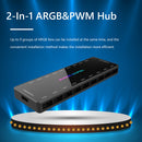 1 to 9 5V 3-Pin ARGB PWM Fan Controller Hub Chassis Power Cable HUB Splitter