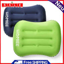 Ultralight Inflating Travel/Camping Pillows with Pouch Blue & Green