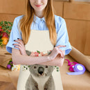 Koala Bear Print Apron Linen Waterproof Cooking Bibs Pinafore (82x68cm)