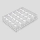 2Pcs Translucent Sewing Machine Empty Bobbins Storage Case Spools Organizer