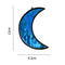 Moon Acrylic Light Catcher Ornaments Hanging Pendant Garden Decor (TYU017F)