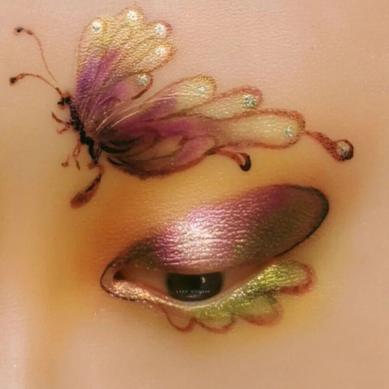 Realistic Silicone Eyes Face Makeup Practice Board Bionic Skin Make Up Pane