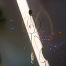 Crystal Ball Iron Ring Hanging Pendant Home Garden Decor (18)