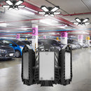 Six-leaf LED Garage Light Deformation Folding Lamp with Adjustable Panel