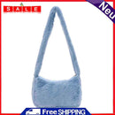 Women Fashion Autumn Winter Plush Underarm Bag Cherry Printing Shoulder Bags