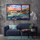 DIY Diamond Painting Sea Car Lighthouse Full Drill Rhinestone Mosaic Art Pi
