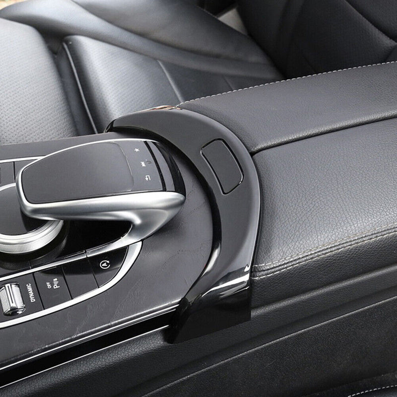 Console Armrest Switch Button Trim for Mercedes Benz W205 2015-2020 (Black)