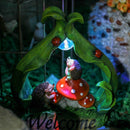 Solar Creative Outdoor Ornament Yard Statue Garden Decoration Hedgehog Mushroom