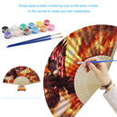 Independence Day Eagle Oil Paint Folding Fan By Numbers DIY Home Decoration G