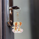 5D Diamond Painting Keyring Kits DIY Animal Keychain Jewelry Mosaic Decorat