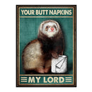 Full Cross Stitch 11CT DIY Napkin Sloth Printed Embroidery Kits Hanging Painting