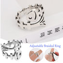Guides Finger Wear Thimble Fish Bone Shape Crochet Loop Sewing Knitting Ring
