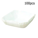 100x Air Fryer Parchment Liners Non-Stick Baking Oil Paper Oven Mat (White)