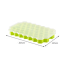 #A 37 Cavity Ice Cube Making Mold Reusable Silicone Ice Ball Fruit Tray for Summ
