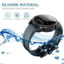 26mm Silicone Strap for Garmin Fenix 7X/6X/5X/5X Plus/3 Watch (Rock Blue) Newly