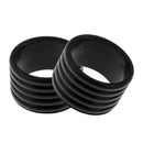 5pcs Tennis Racket Handle Ring Badminton Racquet Grip Band Overgrip (Black)